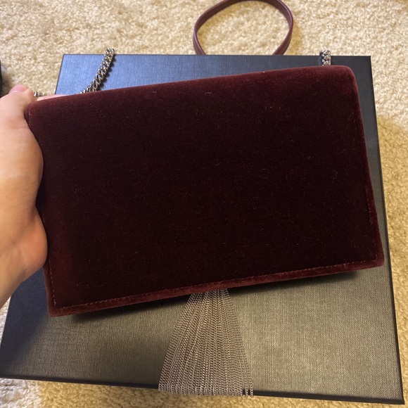 ysl chain wallet monogram shoulder bag - Picture 2 of 5